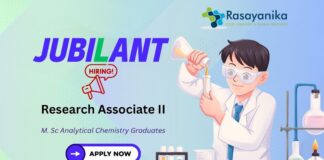 Jubilant Biosys Hiring Research Associate II – Analytical Chemistry Jobs Apply Now