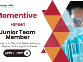Junior Team Member at Momentive Chemical Manufacturing Operation