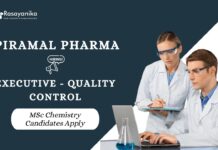 Quality Control Jobs at Piramal Pharma | Chemistry Candidates Apply Now Quality Control Jobs at Piramal Pharma | Apply Now