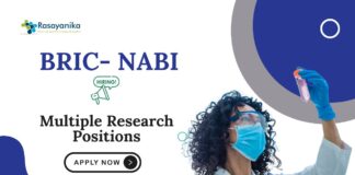 Research Positions for Chemistry Candidates at BRIC- NABI – Attend the Walk-In Interview