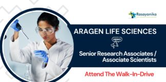 Organic Chemistry Jobs at Aragen Life Sciences | Apply for the Associate Scientist Role