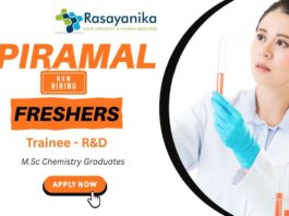 Launch Your Career as an R&D Trainee at Piramal Group Chennai – M.Sc Chemistry Fresher Jobs Piramal
