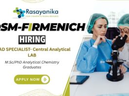 Laboratory analyst Job Opportunity at Dsm-Firmenich, Mumbai ,Chemist jobs