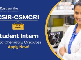 Chemistry Internship Opportunity at CSIR-CSMCRI | Apply Now for Project Positions
