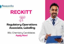 Chemistry Jobs at Reckitt | Apply for Regulatory Operations Associate Job