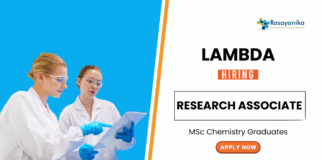 Research Associate Jobs at Lambda Therapeutics | MSc Chemistry Candidates Apply 