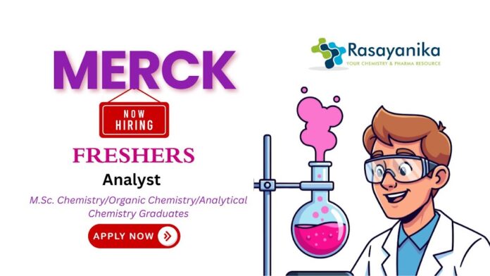 Merck Analyst – REACH & Japan Screening Job in Bangalore , Merck careers,Msc chemistry freshers jobs