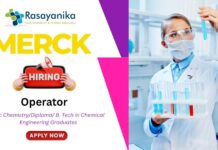 Merck Operator Job in Bangalore Chemistry & Chemical Engg , Merck careers, jobs after msc chemistry