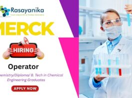 Merck Operator Job in Bangalore Chemistry & Chemical Engg , Merck careers, jobs after msc chemistry