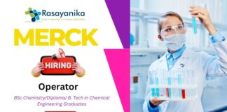 Merck Operator Job in Bangalore Chemistry & Chemical Engg , Merck careers, jobs after msc chemistry