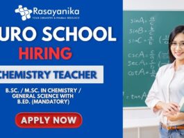 Middle School Chemistry Teacher Job Role . Explore more in EURO School careers