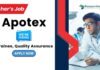 QA Jobs at Apotex | Freshers Chemistry Jobs in Bangalore