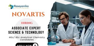 Novartis Careers Chemistry Job in India – Associate Expert Science & Technology (Qualification Expert)