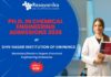 Ph.D. in Chemical Engineering Admissions Open – Spring 2026 ,Shiv Nadar Institution of Eminence , PhD admissions,phd chemistry vacancies
