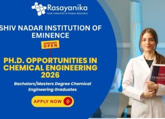Ph.D. in Chemical Engineering Admissions Open – Spring 2026 | Shiv Nadar Institution of Eminence | PhD admissions Apply now Ph.D. in Chemical Engineering Admissions Open – Spring 2026 ,Shiv Nadar Institution of Eminence , PhD admissions,phd chemistry vacancies