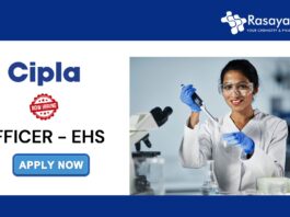 Cipla Jobs for Chemistry Graduates | Apply Now for Officer EHS Job Role