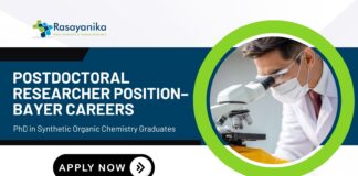 Postdoctoral Researcher Position– Bayer Careers for Organic Chemistry Graduates