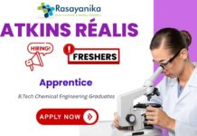 Process Engineer Apprentice – Chemical Engineering Jobs at Atkins Réalis Gurgaon ,Chemical Engineering Freshers Job