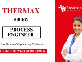 Process Engineer Job at Thermax Chemical Engineering Careers