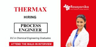 Process Engineer Job at Thermax Chemical Engineering Careers