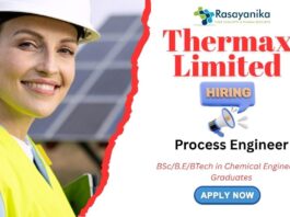 Process Engineer Job at Thermax Pune,Thermax careers,chemical engineering positions