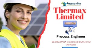 Process Engineer Job at Thermax Pune,Thermax careers,chemical engineering positions