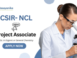 Project Associate Jobs at CSIR-NCL | MSc Inorganic Chemistry Candidates Apply