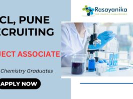 Project Associate Job at NCL Chemistry Job NCL Recruitment Pune