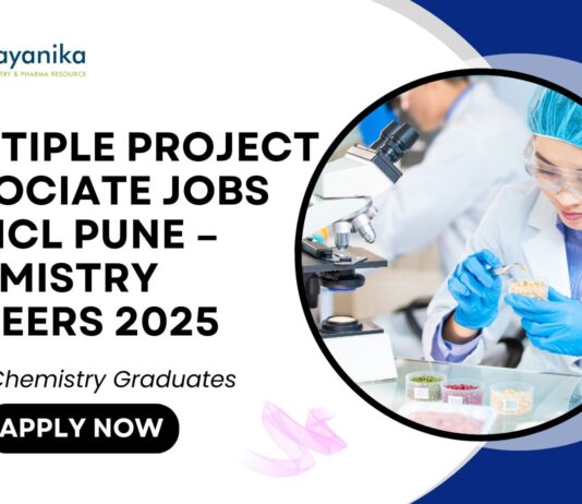 Project Associate Job at NCL Pune – Chemistry Job Openings 2025