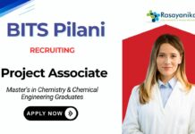 Project Associate Position for Chemistry Graduates BITS Pilani job