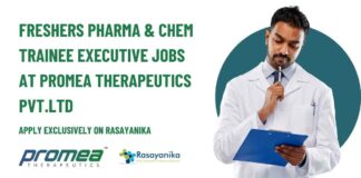Freshers Pharma & Chem Trainee Executive Jobs