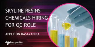 QC Job Openings at Skyline Resins Chemicals
