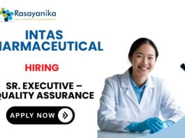 QA Job at Intas Ahmedabad Intas Pharmaceutical Career 