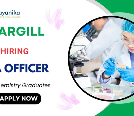 QA Officer Job at Cargill in Bengaluru –Food Safety Quality Technician Role