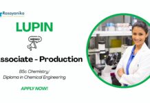 BSc Chemistry Jobs at Lupin | Apply Now for the Production Associate Role 