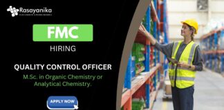 Quality Control Jobs (M.Sc. in Organic Chemistry) at FMC- Apply Now