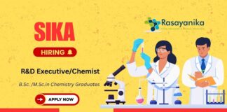 R&D Executive Chemist – Specialty Chemicals , Sika India, Pune ,Bsc chemistry jobs,msc chemistry jobs,sika careeres.