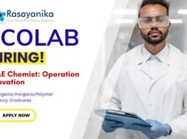 RD&E Chemist Job at Ecolab Pune, Ecolab careers, msc chemistry jobs