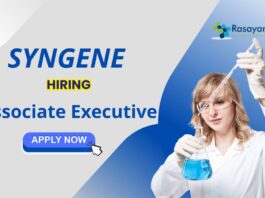 Organic Chemistry Jobs at Syngene | Apply for the Associate Executive Role