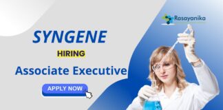 Organic Chemistry Jobs at Syngene | Apply for the Associate Executive Role