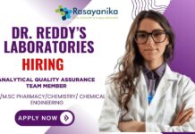 Join as QA Analyst | Explore in Dr. Reddy’s Laboratories careers and Global Manufacturing