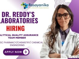 Join as QA Analyst | Explore in Dr. Reddy’s Laboratories careers and Global Manufacturing