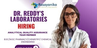 Join as QA Analyst | Explore in Dr. Reddy’s Laboratories careers and Global Manufacturing