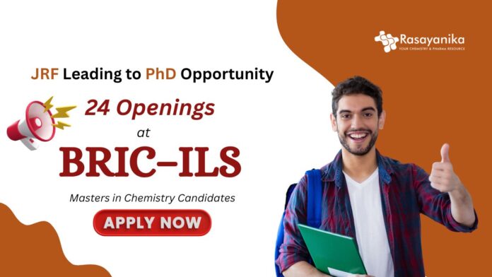 JRF for PhD Opportunity at BRIC–Institute of Life Sciences, Bhubaneswar | Chemistry. Research Jobs JRF for PhD Opportunity at BRIC–Institute of Life Sciences, Bhubaneswar. Research Jobs| Chemistry