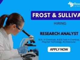 Research Analyst Jobs at Frost & Sullivan- Chemistry Graduates Apply Now