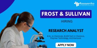 Research Analyst Jobs at Frost & Sullivan- Chemistry Graduates Apply Now