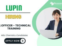 Research Associate Job – Analytical Chemistry & LC-MS at Lupin Careers