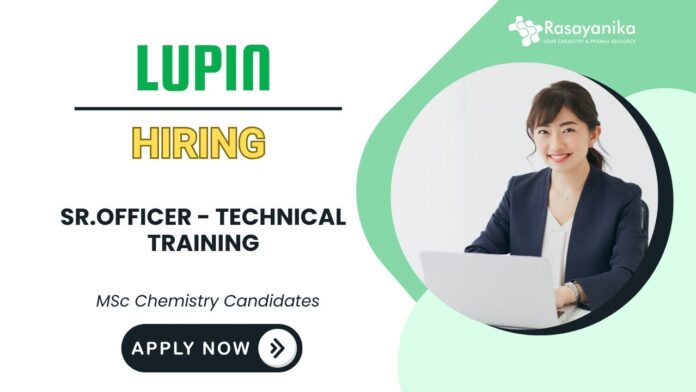 Research Associate Job – Analytical Chemistry & LC-MS at Lupin Careers