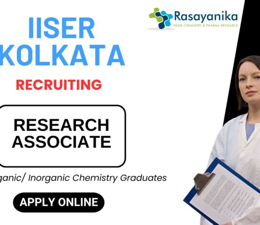 Research Associate Position at IISER Kolkata – Chemistry Job 