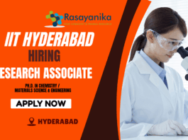Research Associate & Postdoctoral Fellow Opportunity at IIT Hyderabad – Sodium-Ion Battery Technology